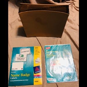 NEW Index Cards, Shelves(Set of 3), A-Z Folder